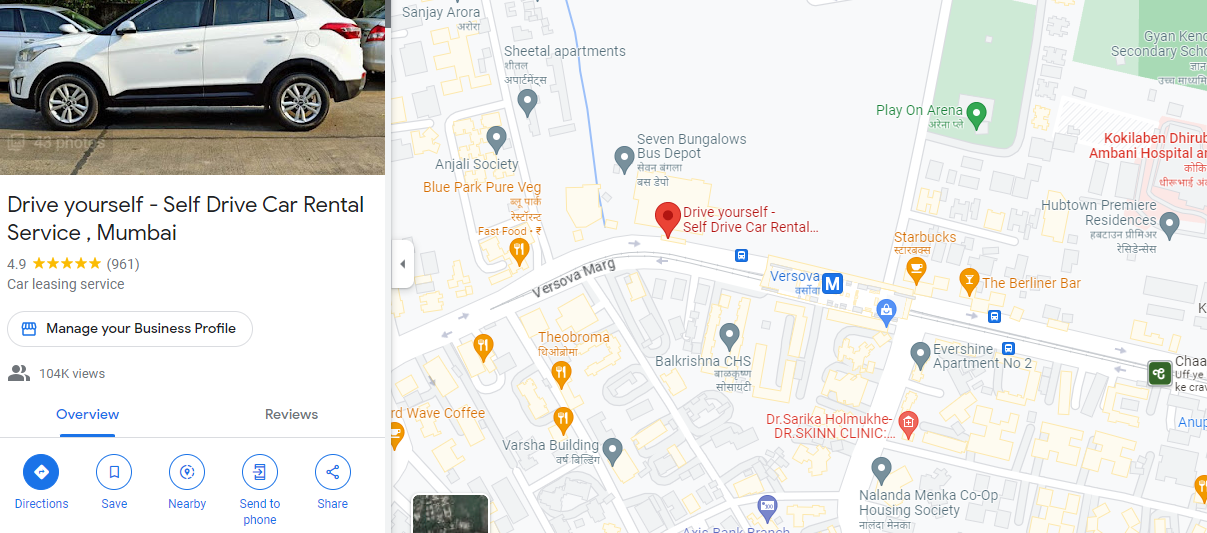 Drive YourSelf Location